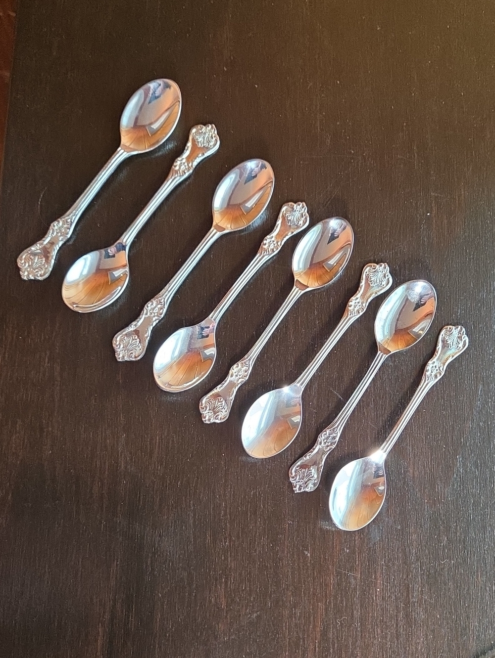 Silverplate Demitasse Spoons Set Of Eight